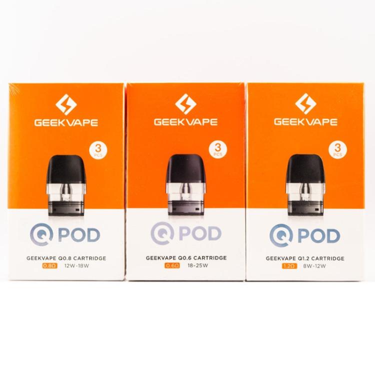 GeekVape Q POD Replacement Pods 2ml & 3ml (3pcs/pack) Vape Station GeekVape Q POD Replacement Pods 2ml & 3ml (3pcs/pack) Vape Station