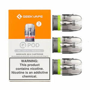 GeekVape Q POD Replacement Pods 2ml & 3ml (3pcs/pack) Vape Station GeekVape Q POD Replacement Pods 2ml & 3ml (3pcs/pack) Vape Station