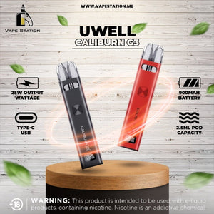 UWELL Caliburn G3 Pod System Kit 900mAh