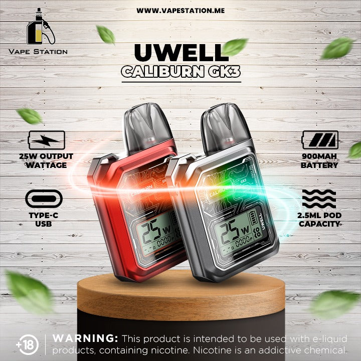 UWELL Caliburn GK3 Pod System Kit 900mAh