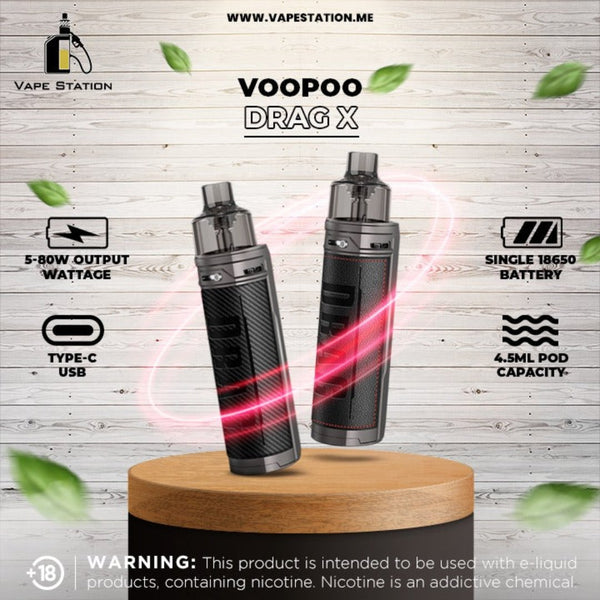 VOOPOO - Drag X Kit 80W - Vape Station