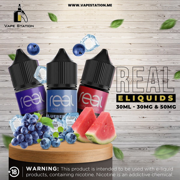 Real Vape Iced Blueberry Ice 30ml (Saltnic)