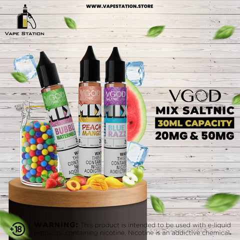 Blue Razz Iced By VGOD MIX (Saltnic)