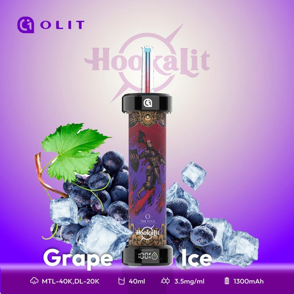 OLIT HookaLit 40,000 Puffs DTL Disposable Vape (3.5mg) - Hookah Lit