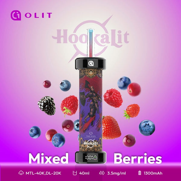 OLIT HookaLit 40,000 Puffs DTL Disposable Vape (3.5mg) - Hookah Lit