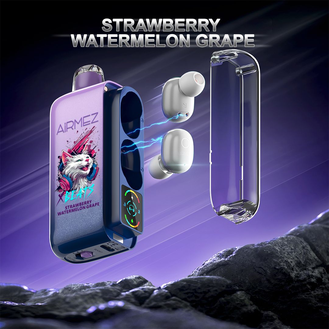 AiRMEZ Xbeats 40,000 Puffs Disposable Vape with Bluetooth Earbuds Vape Station AiRMEZ Xbeats 40,000 Puffs Disposable Vape with Bluetooth Earbuds Vape Station