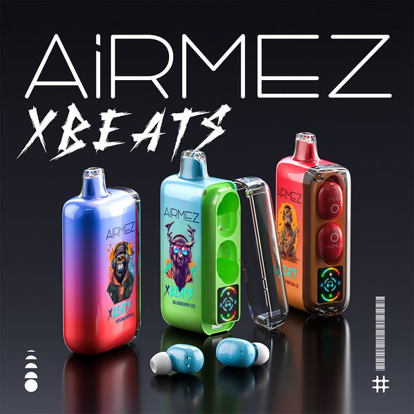 AiRMEZ Xbeats 40,000 Puffs Disposable Vape with Bluetooth Earbuds