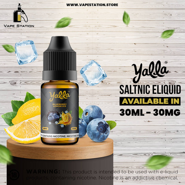 YALLA Blueberry Lemon Ice - Fusion 30ml (Saltnic) - Vape Station