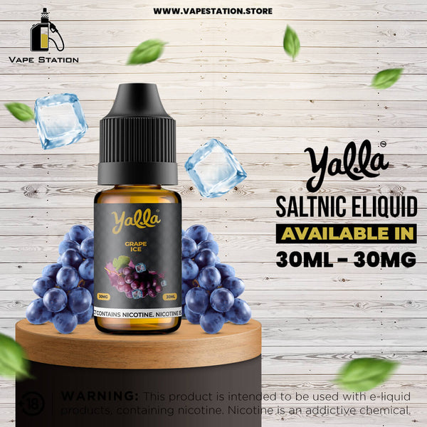 YALLA Grape Ice - Classic 30ml (Saltnic) - Vape Station