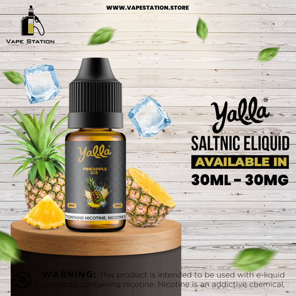 YALLA Pineapple Ice - Classic 30ml (Saltnic) - Vape Station