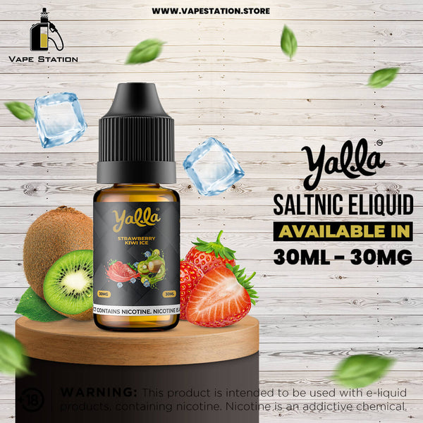YALLA Strawberry Kiwi Ice - Fusion 30ml (Saltnic) - Vape Station