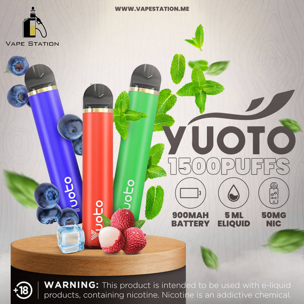 YUOTO 1500 Puffs Disposable Vape