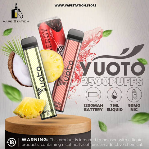 YUOTO XXL 2500 Puffs Disposable Vape In UAE