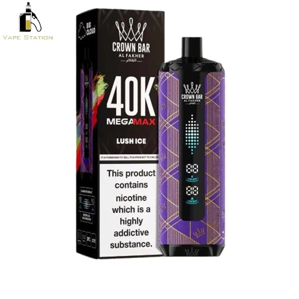 Al Fakher Crown Bar Mega Max 40,000 Puffs Disposable Vape 6mg - Vape Station
