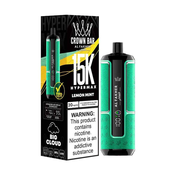 AL FAKHER الفاخر CROWN BAR Hypermax 15,000 DTL Disposable Vape