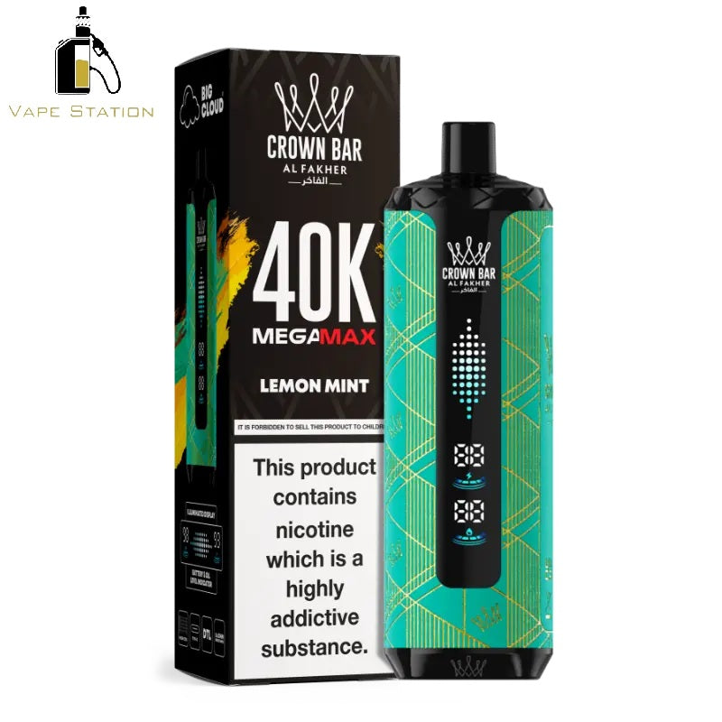 Al Fakher Crown Bar Mega Max 40,000 Puffs Disposable Vape 6mg – Vape Station
