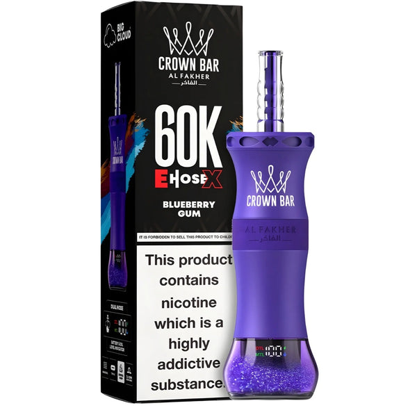 Al Fakher Crown Bar E-Hose X 60,000 Puffs Disposable Vape 6mg - Vape Station