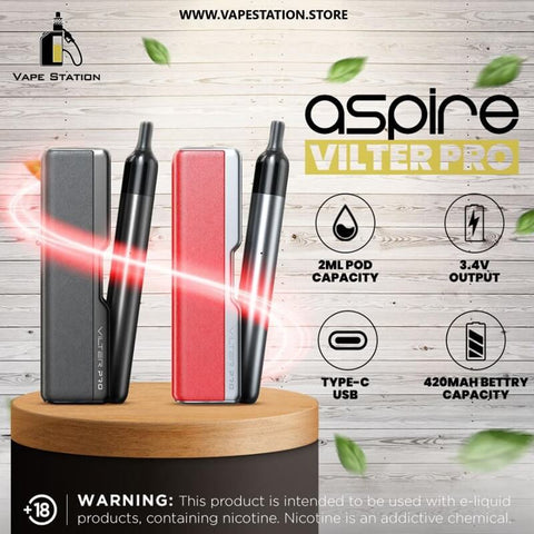 ASPIRE - Vilter PRO Pod Kit 1600mAh + 420mAh