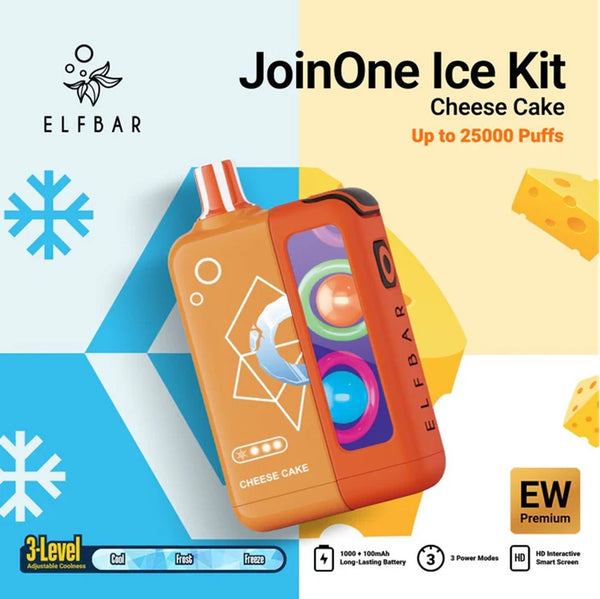 ELFBAR JOINONE Ice KIT 25,000 Puffs Disposable Vape (With Battery) 5% - Vape Station