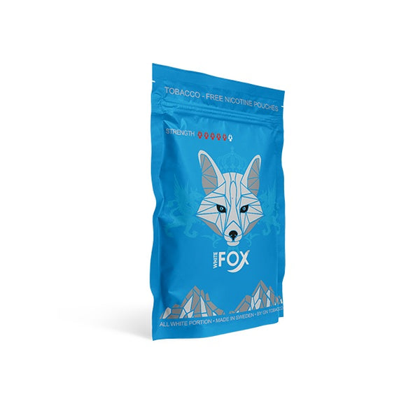 WHITE FOX Nicotine Pouches All White Slim Portion