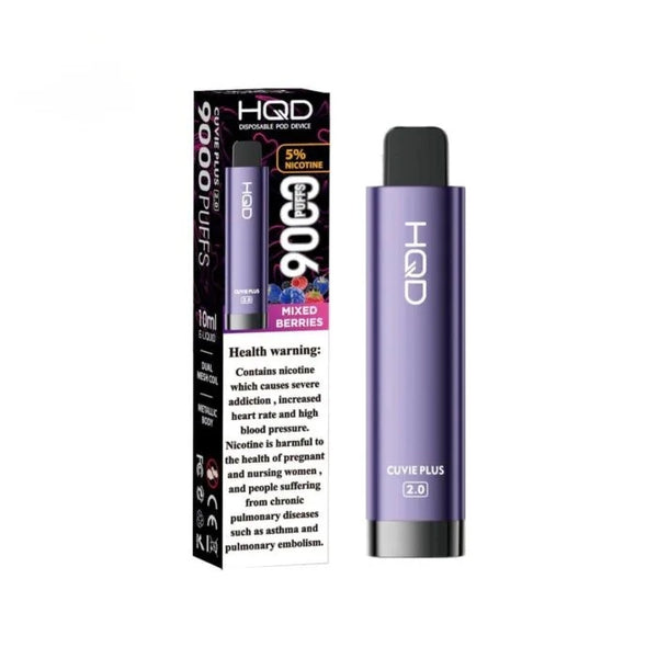 HQD Cuvie Plus 2.0 9000 Puffs 50mg Disposable Pod Device - Vape Station