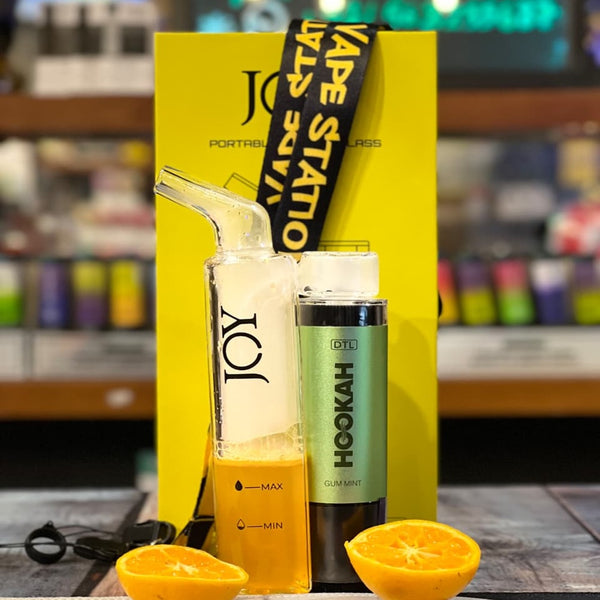 JOY Hookah 40,000 Puffs DTL Disposable Vape with Glass Pipe