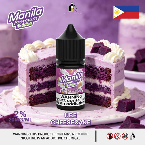 ube vape juice UBE Cheesecake by Manila Premium E-Juice (Saltnic) – Vape Station