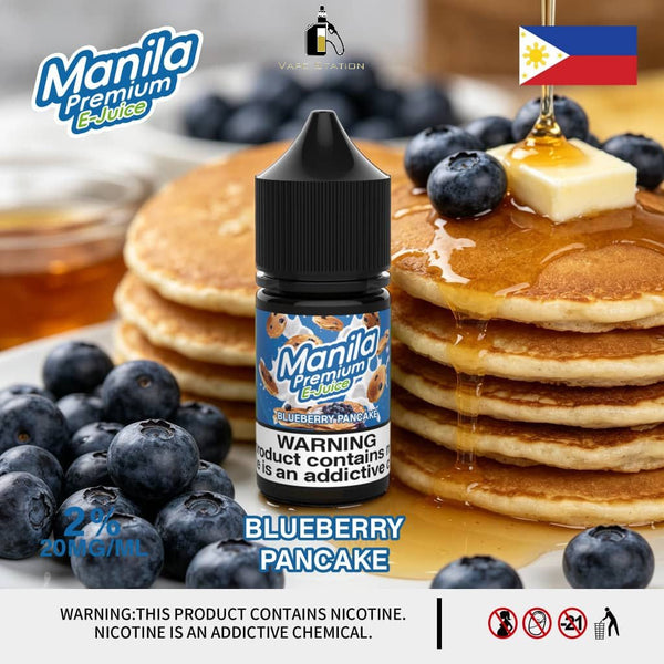 Blueberry Pancake by Manila Premium E-Juice (Saltnic) - Vape Station