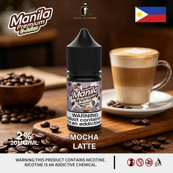 Mocha Latte by Manila Premium E-Juice (Saltnic) - Vape Station