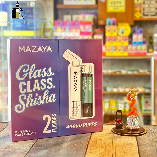 JOY & MAZAYA (Limited Edition) Gift Box 80K Puffs 5mg (2 Flavors + 1 Glass Pipe) - Vape Station