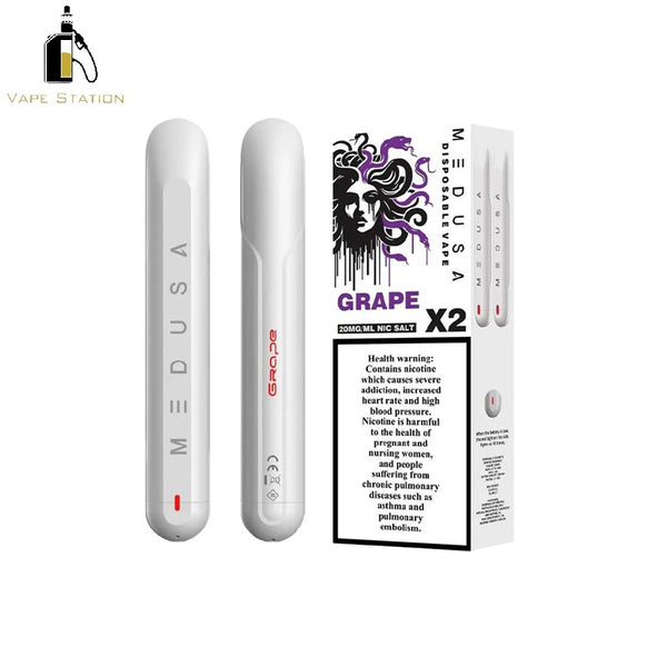 Medusa Disposable Vape X2 Pack 1000 Puffs Each 20MG