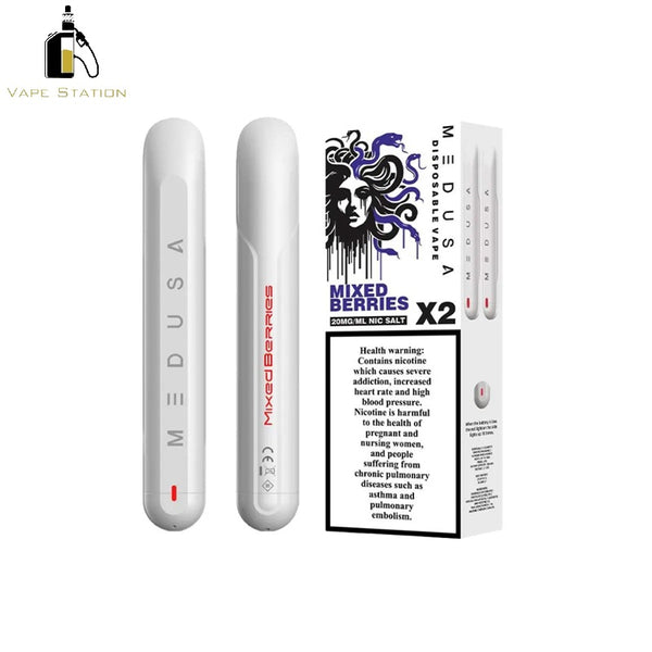 Medusa Disposable Vape X2 Pack 1000 Puffs Each 20MG
