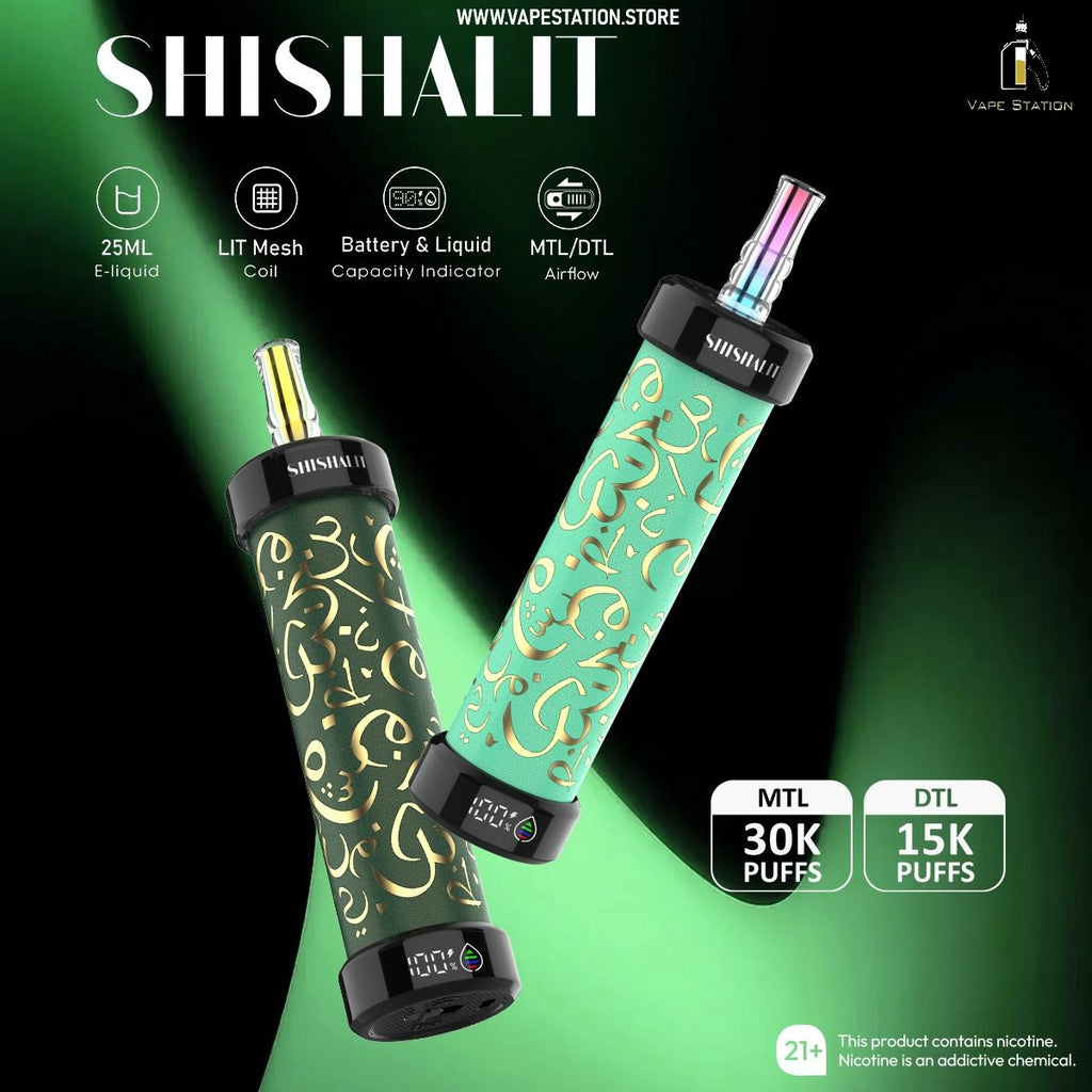 OLIT ShishaLit 30,000 Puffs Rechargeable Disposable Vape 3.5mg - Hooka Vape Station OLIT ShishaLit 30,000 Puffs Rechargeable Disposable Vape 3.5mg - Hooka Vape Station