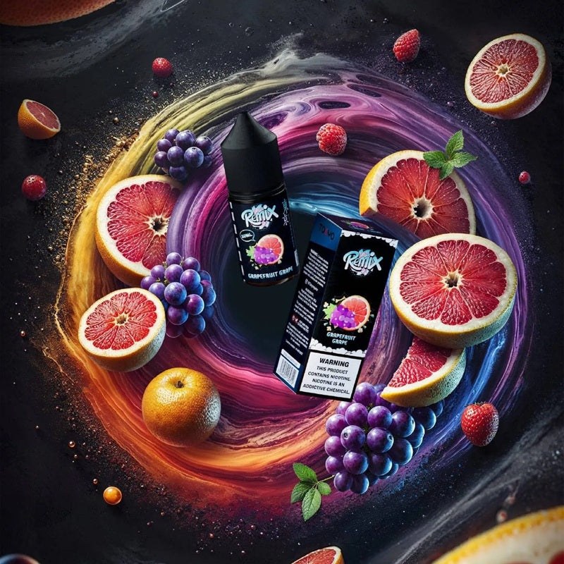Remix Series Grapefruit Grape By Tokyo (Saltnic) 30ml Vape Station Remix Series Grapefruit Grape By Tokyo (Saltnic) 30ml Vape Station
