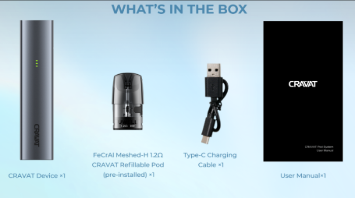UWELL Cravat Pod System Kit 300mAh Vape Station UWELL Cravat Pod System Kit 300mAh Vape Station
