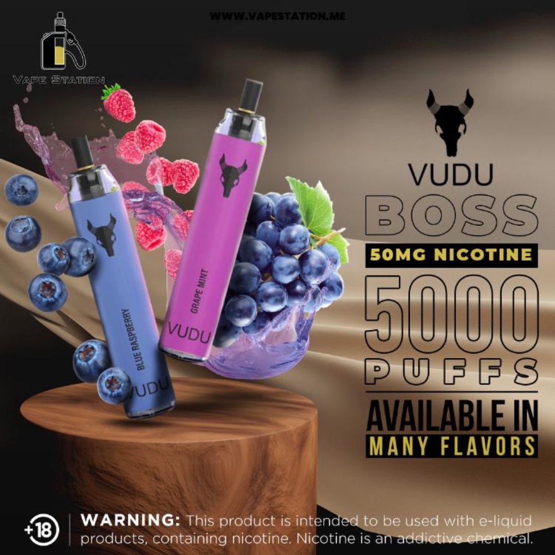 VUDU Boss Filter Rechargeable Disposable 5000 Puffs