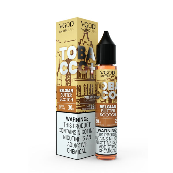 Tobacco + Plus Belgian Butter Scotch By VGOD (Saltnic) - Vape Station
