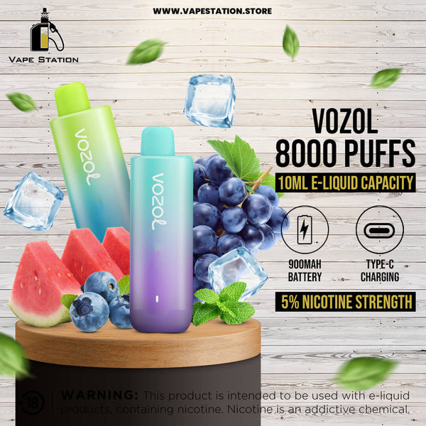 VOZOL Star 8000 Puffs Disposable Vape (Non-Rechargeable) - Vape Station