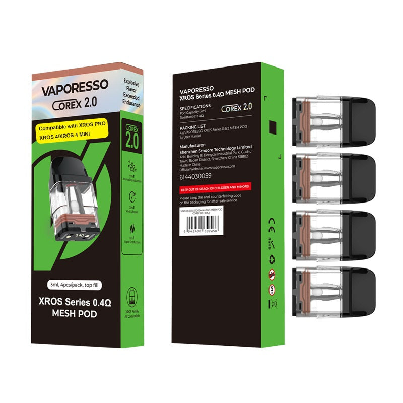 VAPORESSO XROS Replacement Pods 3ml 4pcs  Vape Station