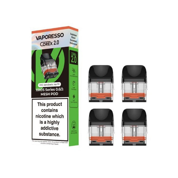 VAPORESSO XROS Replacement Pods 2ml 2pcs & 4pcs