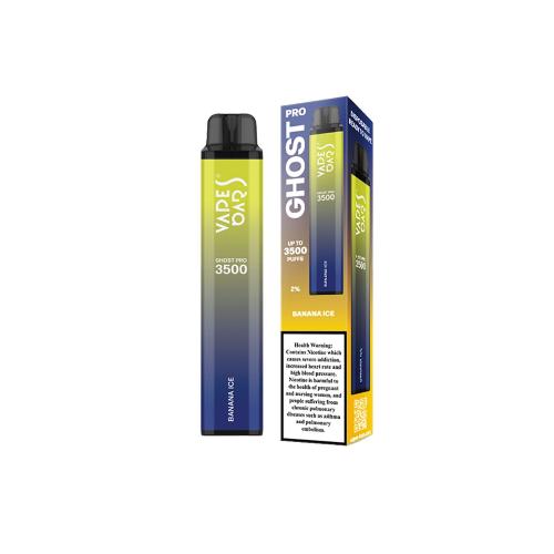 Vapes Bars Ghost Pro 3500 Puffs Disposable Vape (0% & 2% Nicotine)