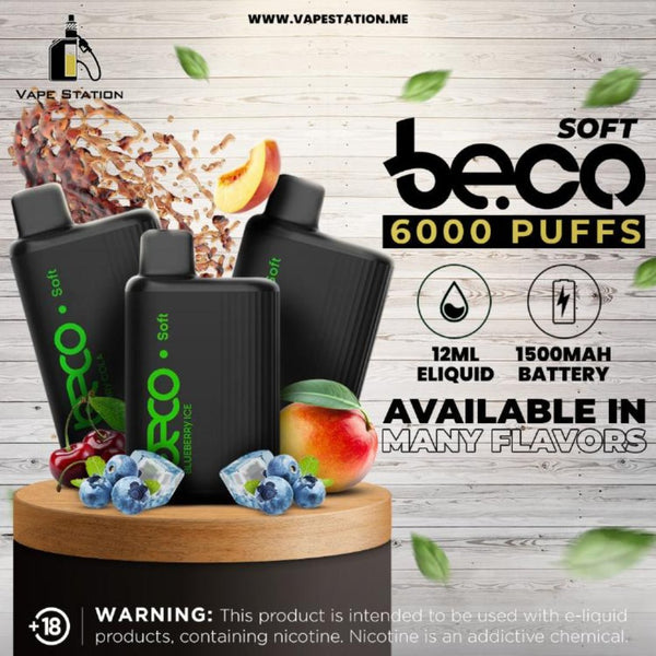 VAPTIO BECO SOFT Disposable Vape 6000 Puffs