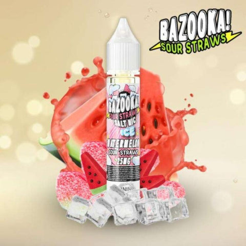 Watermelon Sour Straws Ice by BAZOOKA (Saltnic)