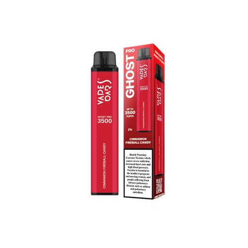 Vapes Bars Ghost Pro 3500 Puffs Disposable Vape (0% & 2% Nicotine)