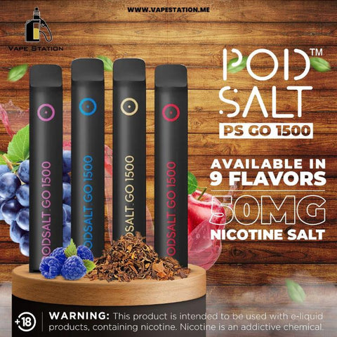 PS GO by PODSALT 1500 Puffs Disposable Vape