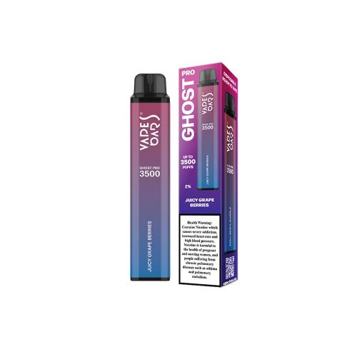 Vapes Bars Ghost Pro 3500 Puffs Disposable Vape (0% & 2% Nicotine)