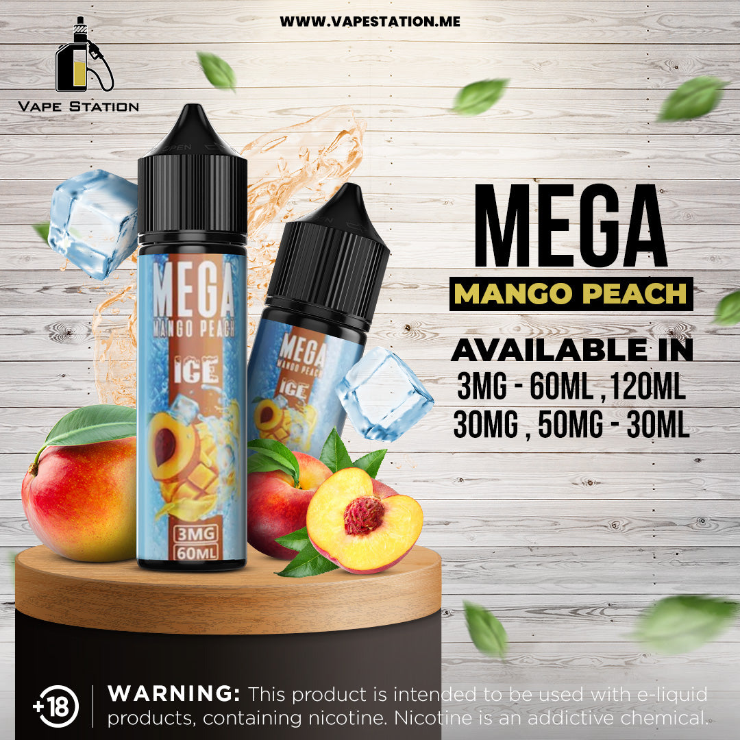 Mega Mango Peach Ice by GRAND (Saltnic)