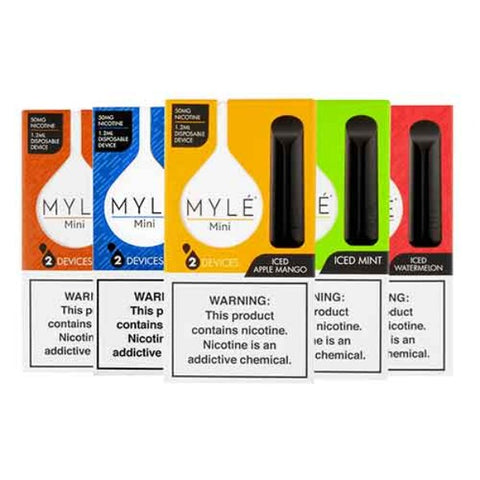 MYLE Mini 500 Puffs (2pcs/pack) Disposable Vape - Vape Station