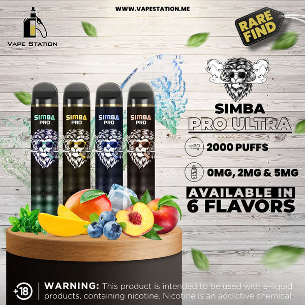 SIMBA PRO ULTRA 2500 Puffs Disposable Vape