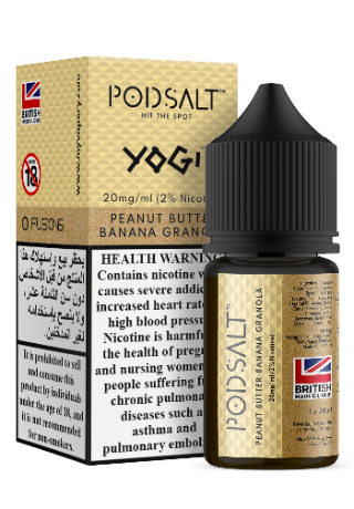 Peanut Butter Banana Granola Fusion by PODSALT (Saltnic) - Vape Station